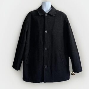Perry Ellis Black Peacoat